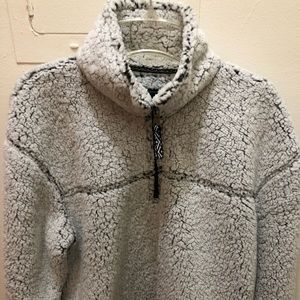 Large fleece pullover - long and slouchy!